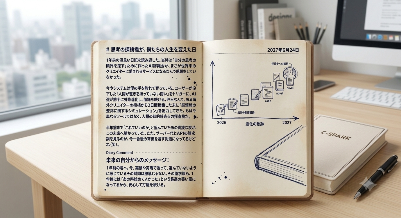 1年後の自分からの手紙（C-SPARK β版）